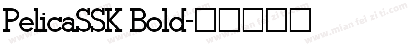 PelicaSSK Bold字体转换
